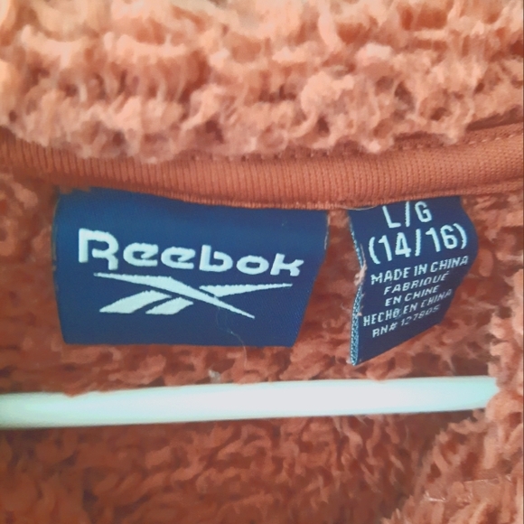 Girl's Reebok Fleece Spicy Orange Size L 14/16 - Picture 4 of 6
